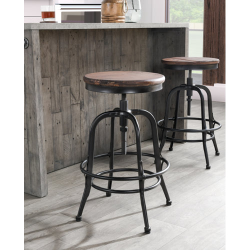 Birch Lane™ Whalen Solid Wood Adjustable Height Counter Stool & Reviews